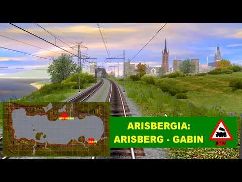 (Trainz) Arisbergia:  Marvicz - Gabin (Time lapse cab)