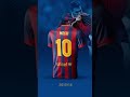 All the jerseys worn by Leo Messi at Barça