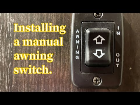 Installing an awning control switch