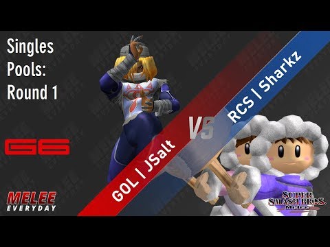 Genesis 6 - GOL | JSalt (Sheik) vs. RCS | Sharkz (Ice Climbers) - SSBM - Singles Pools