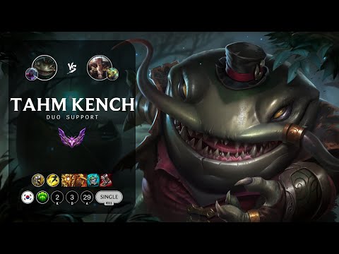 Tahm Kench Support vs Sett - KR Master Patch 12.22