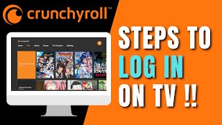 How to Login Crunchyroll on TV !