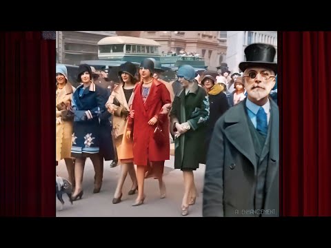 Roaring 20s New York Life Restored to Color and Sound