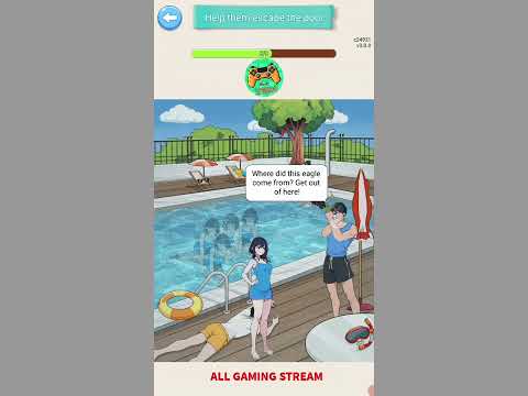 Crazy Brain Puzzle Level 134 | help them escape the pool Gameplay