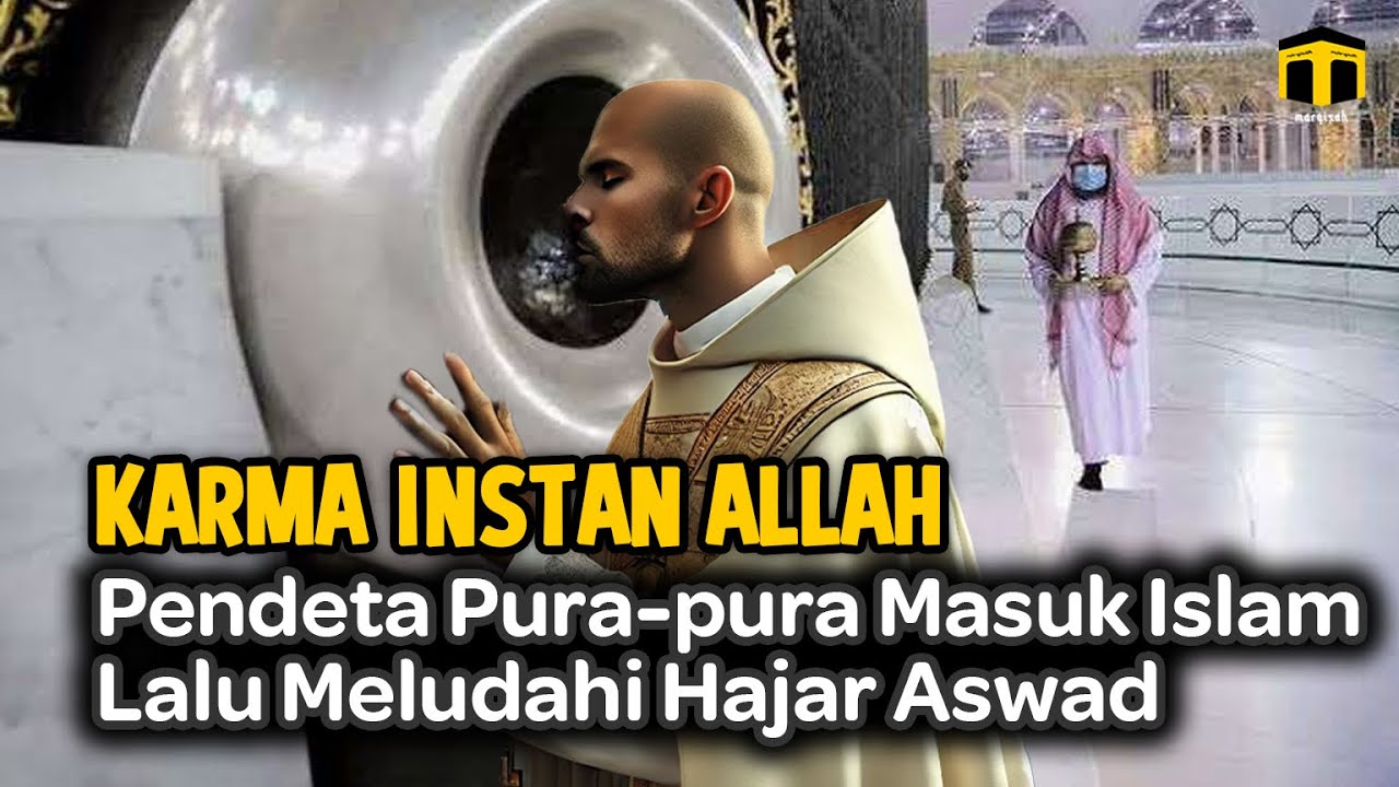 karma instan allah! Pendeta Pura-pura Masuk Islam Lalu Meludahi Hajar Aswad saat Umrah