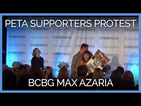 PETA Supporters Interrupt BCBG Max Azria Executive to Protest Selling Fur and Angora Wool