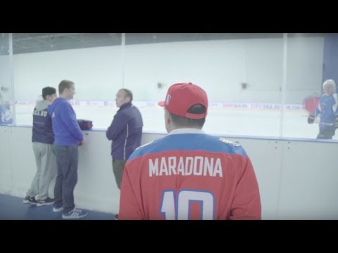 Diego Maradona at SKA Hockey City / Диего Марадона в "Хоккейном городе" СКА