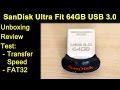 USB флеш накопитель SANDISK 128GB Ultra Fit USB 3.0 SDCZ43-128G-GAM46 - видео