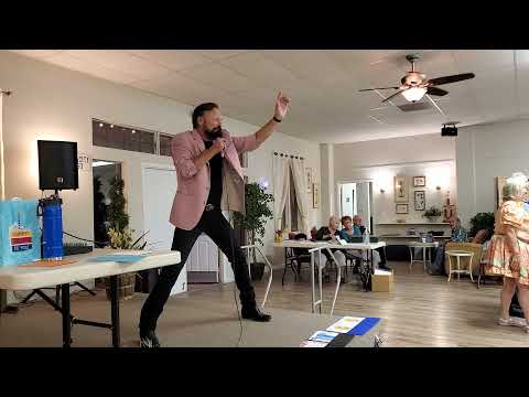 Mike Sikorsky singing "Born to be Wild" at the Desert Mainstreamers on November 5. 2021