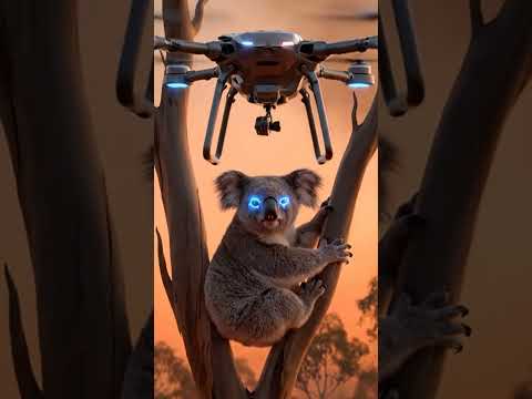 AI Drone Koala Rescue CGI #Koala #Australia #Wildfire #Drone #CGI #AI #Rescue #Wildlife