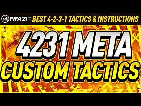 BEST 4231 CUSTOM TACTICS & PLAYER INSTRUCTIONS! 4-2-3-1 UPDATED TOTS TACTICS FIFA 21 ULTIMATE TEAM!