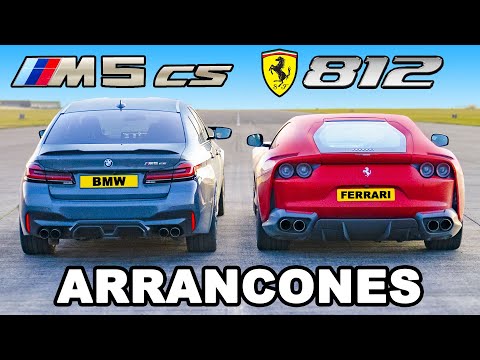 Ferrari 812 vs BMW M5 CS: ARRANCONES