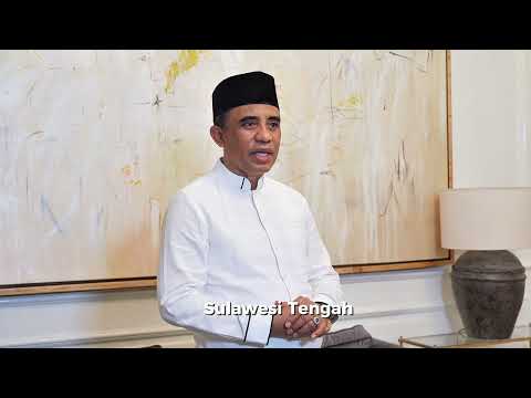 Dukungan dari Gubernur Sulawesi Tengah, Bapak Dr. H. Anwar Hafid, M.Si.