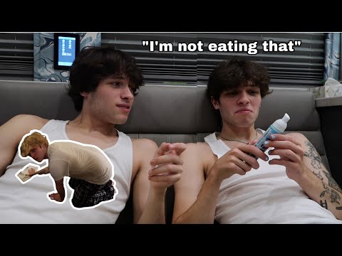 Trying DISGUSTING candy in our tour bus !!!