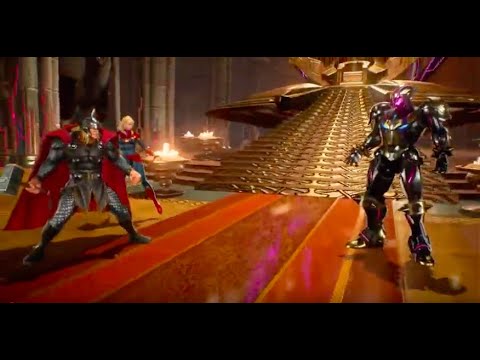 Thor and Captain Marvel vs Ultron Sigma - MARVEL VS. CAPCOM: INFINITE