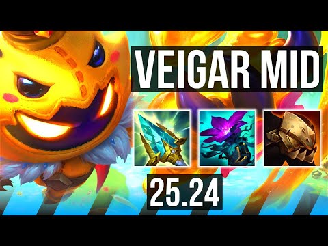 VEIGAR vs YASUO (MID) | 6k gold comeback | EUW Master | 25.24