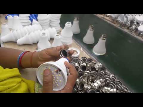 Cool Daylight Aluminum LED Bulb AC DC Rechargeable LED Bulb