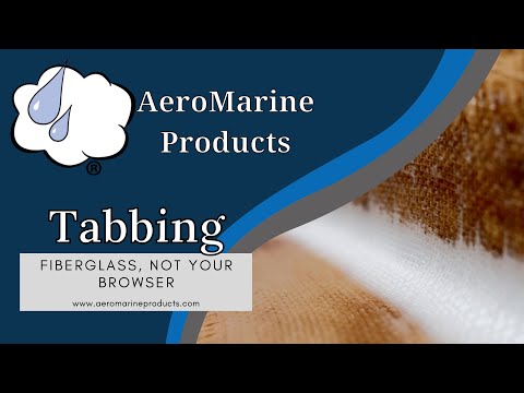 AeroMarine Products Tabbing with 300/21 Epoxy and Fiberglass