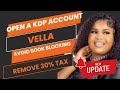 HOW TO CREATE AMAZON KDP ACCOUNT VELLA AVOID BOOK BLOCKING