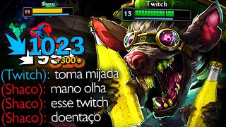 TILTANDO GERAL DE TWITCH DO M1JO, SHACO ME MUTOU KKKKKKKK