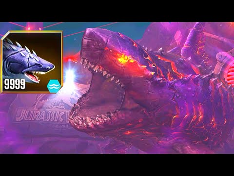 SUPER MEGALODON LV999 VS COLOSSUS 04 GOD LV999 | JURASSIC WORLD THE GAME