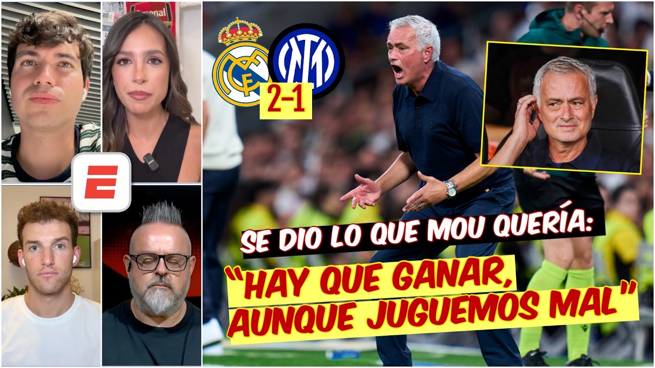 MOURINHO SE EQUIVOCÓ y el REAL MADRID NO MEJORA a pesar de VICTORIA en CHAMPIONS LEAGUE vs INTER