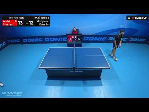 13:40 Andrii Shamrai - Vladyslav Kaluhin 23.08.2023 TT Euro.Cup  Ukraine Star. TABLE 3