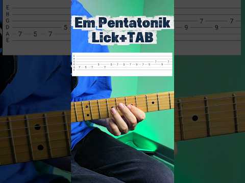 Em pentatonik Lick
