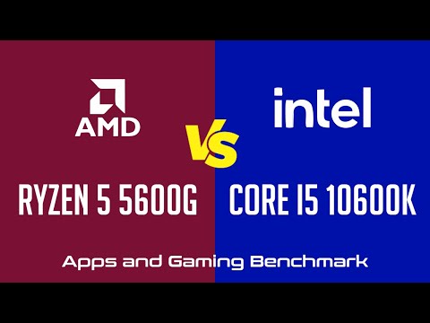 AMD Ryzen 5 5600G vs Intel Core i5 10600K - Apps & Gaming Benchmark (RTX 3090)