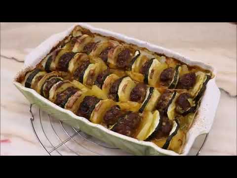 Voici une recette de pomme de terre , légume et bœuf haché ✔ #boeuf #recette #tian