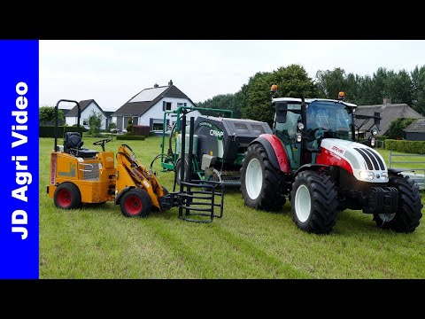 Steyr + Criap + Knikmops | Midi balen Persen + Laden | Pressing + Loading bales |v/d Wolde Oldebroek