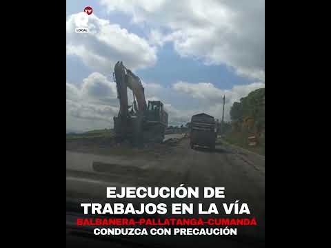 Inician trabajos de rehabilitación urgente en la vía Balbanera – Pallatanga – Cumandá