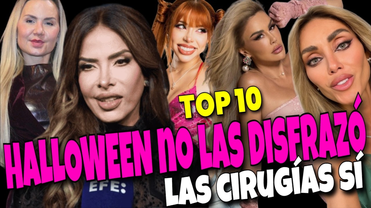 10 Nuevas Famosas que el cirujano les arruinó la cara ¡Como disfraz de Halloween!