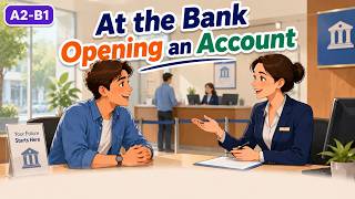 What Should You Say at the Bank? Open an Account in English | English Conversation Podcast