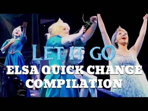 Let It Go - Elsa DRESS TRANSFORMATION Compilation Part 1 | Frozen: Live at the Hyperion