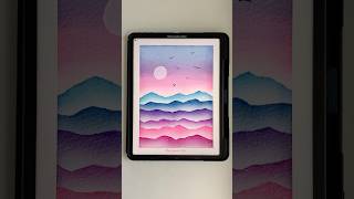 Easy painting #shorts #digitalart #procreate #watercolor #drawing #painting #cute #easy #pink #art