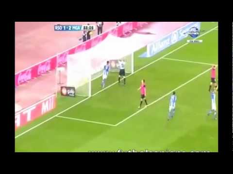 Real Sociedad 3-2 Málaga - Gol de Carlos Vela de Chilena 04/Dic/11