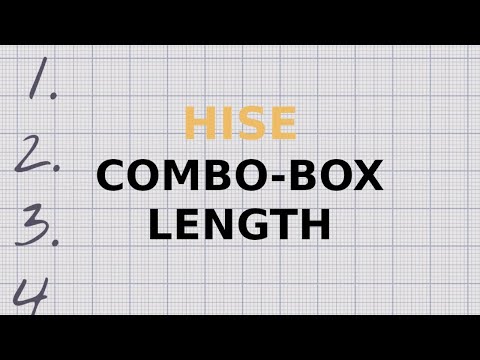 HISE: How to get the length of a combo-box list