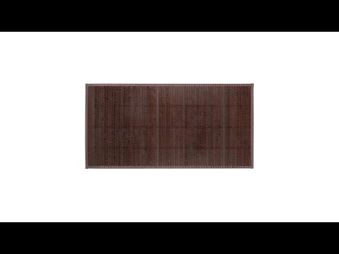 Bambusmatte dunkelbraun Braun - Bambus - Textil - 45 x 1 x 80 cm