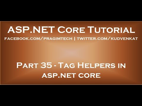 Tag helpers in asp net core