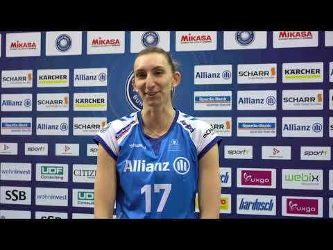 Nettalk mit Mira Todorova nach dem Topspiel gegen den Dresdner SC
