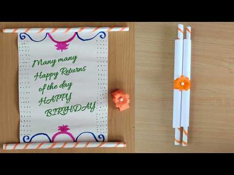 Easy Birthday Card 2024🥰|Diy Birthday Gift Ideas@Bhagya'sArt&Craft