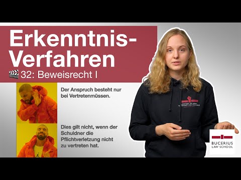 🟨 Beweisrecht I (Darlegungs- und Beweislast, Beweismaß) | 🎬 32 | ZPO-Erkenntnisverfahren