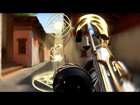 Sentinels of Light Aries Skin Showcase + ASMR | VALORANT