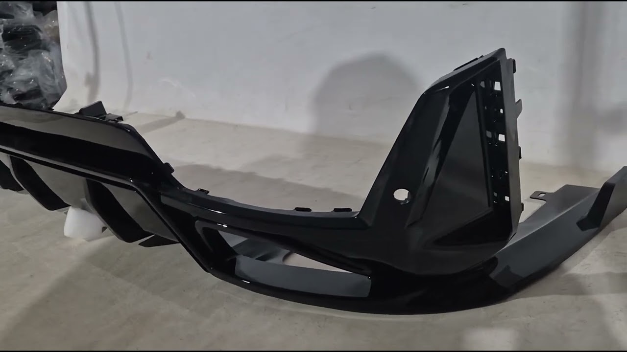 BMW 3 серія G20/G21 2018- рр. Дифузор заднього бампера (для M-Sport 2023+, ABS) Video 1