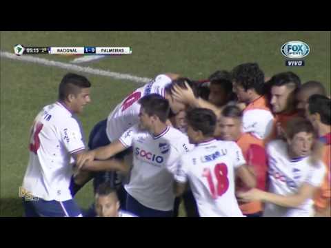 Gol Nacional (URU) 1 x 0 Palmeiras - Libertadores 2016