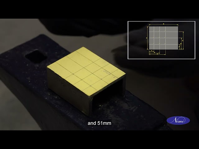 Mark off and drill through holes