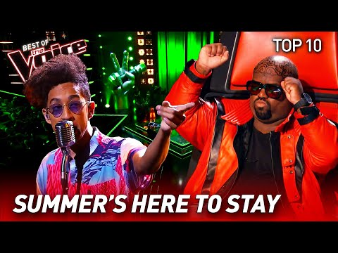 TOP 10 | SUMMER VIBES in The Voice