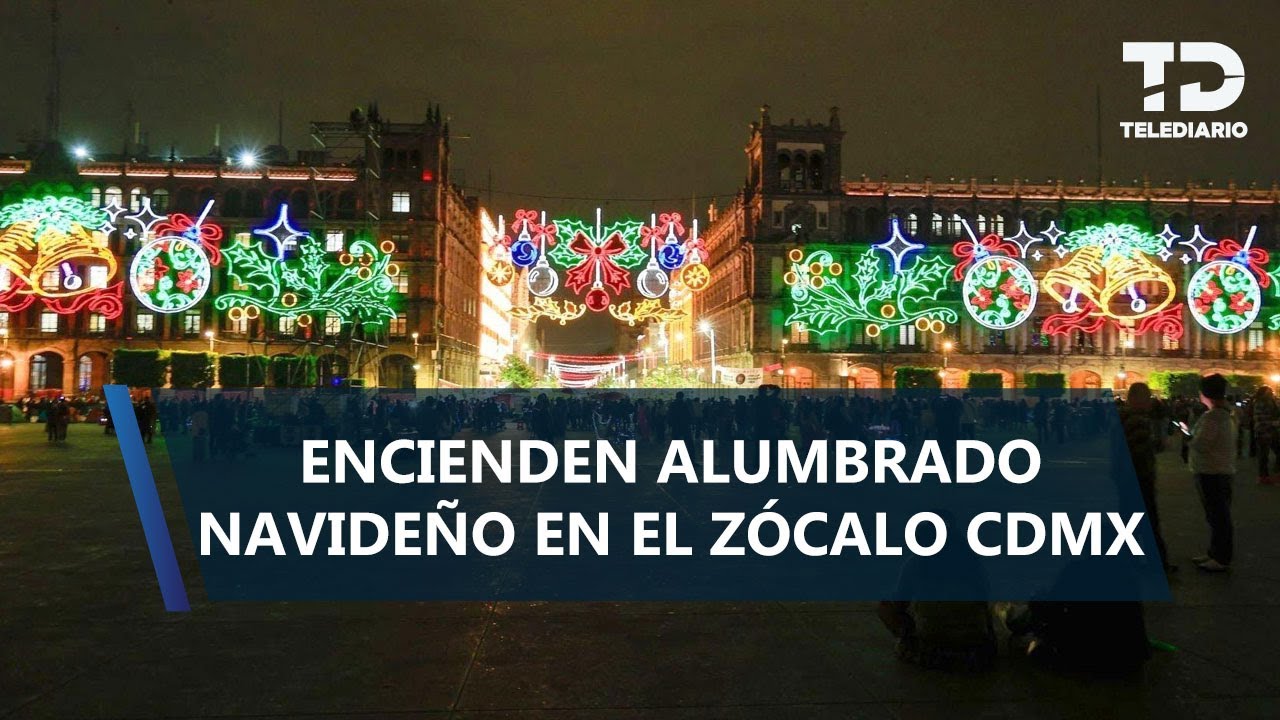 ¡Ya está iluminado! Te decimos hasta cuándo estará el alumbrado navideño en el Zócalo CdMx