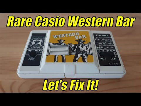 RARE Vintage Casio Western Bar handheld game repair